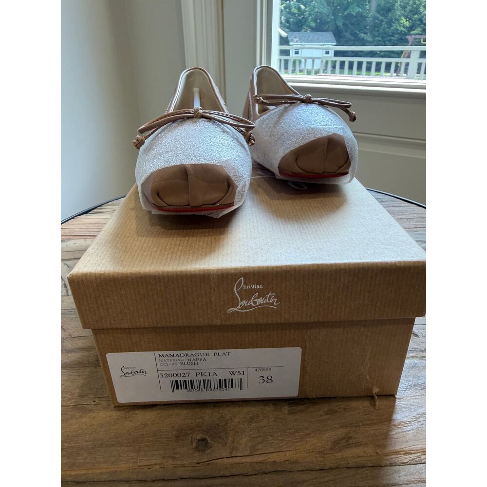 CHRISTIAN LOUBOUTIN Mamadrague leather ballet flats BNIB 38 - Picture 6 of 12